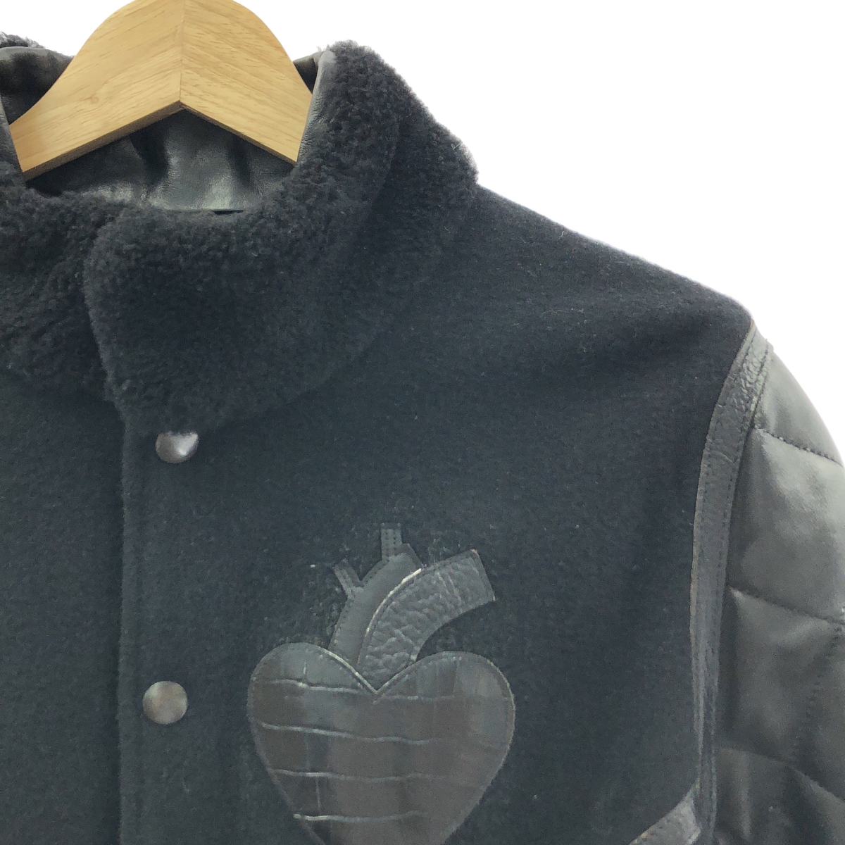 その他 レザー キルティングスリーブ スタジャン ジャケット ブルゾン