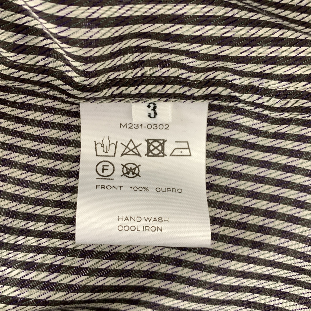 MATSUFUJI / マツフジ キュプラ チェック ユーティリティ シャツ