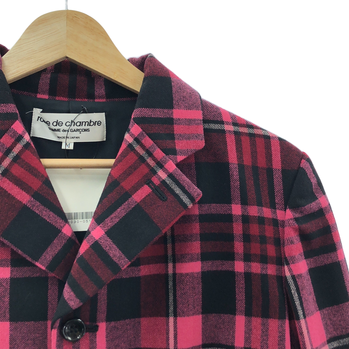 robe de chambre COMME des GARCONS / ローブドシャンブルコムデギャルソン チェック ウール テーラードジャケット