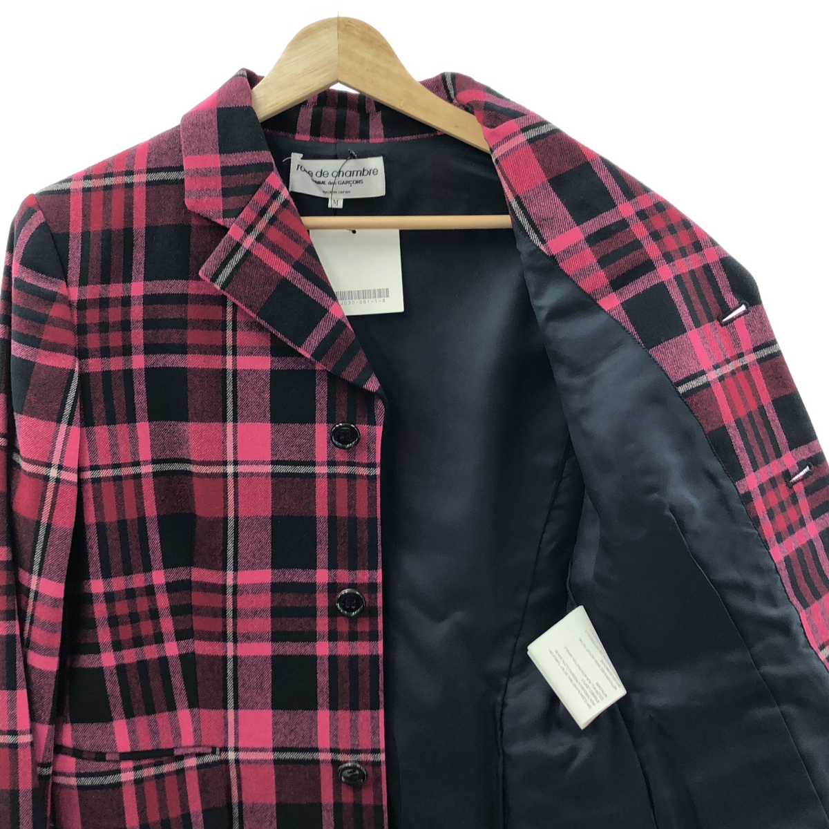 robe de chambre COMME des GARCONS / ローブドシャンブルコムデギャルソン チェック ウール テーラードジャケット