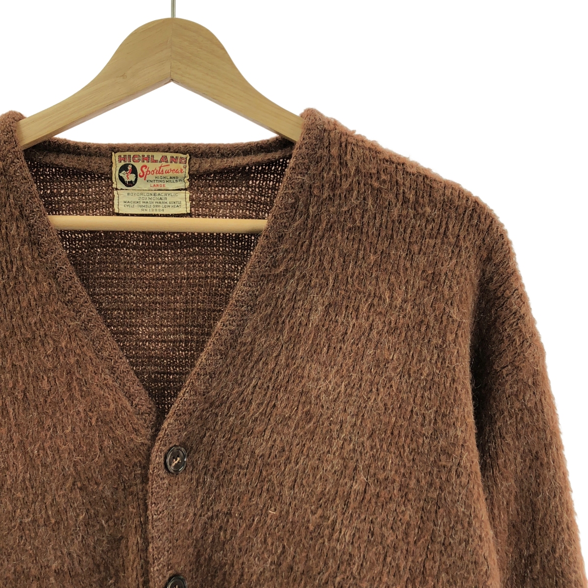 VINTAGE / ヴィンテージ古着 HIGHLAND ハイランド / 1960s ヴィンテージ モヘヤ カーディガン