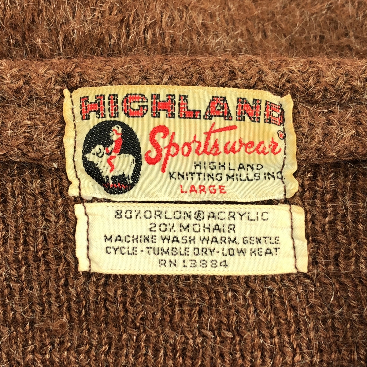 VINTAGE / ヴィンテージ古着 HIGHLAND ハイランド / 1960s ヴィンテージ モヘヤ カーディガン