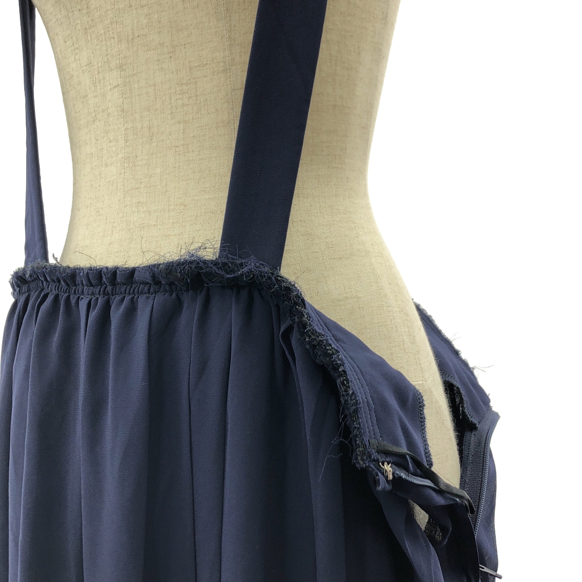 COMME des GARCONS COMME des GARCONS / コムコム プリーツ シフォン  吊り ロング スカート