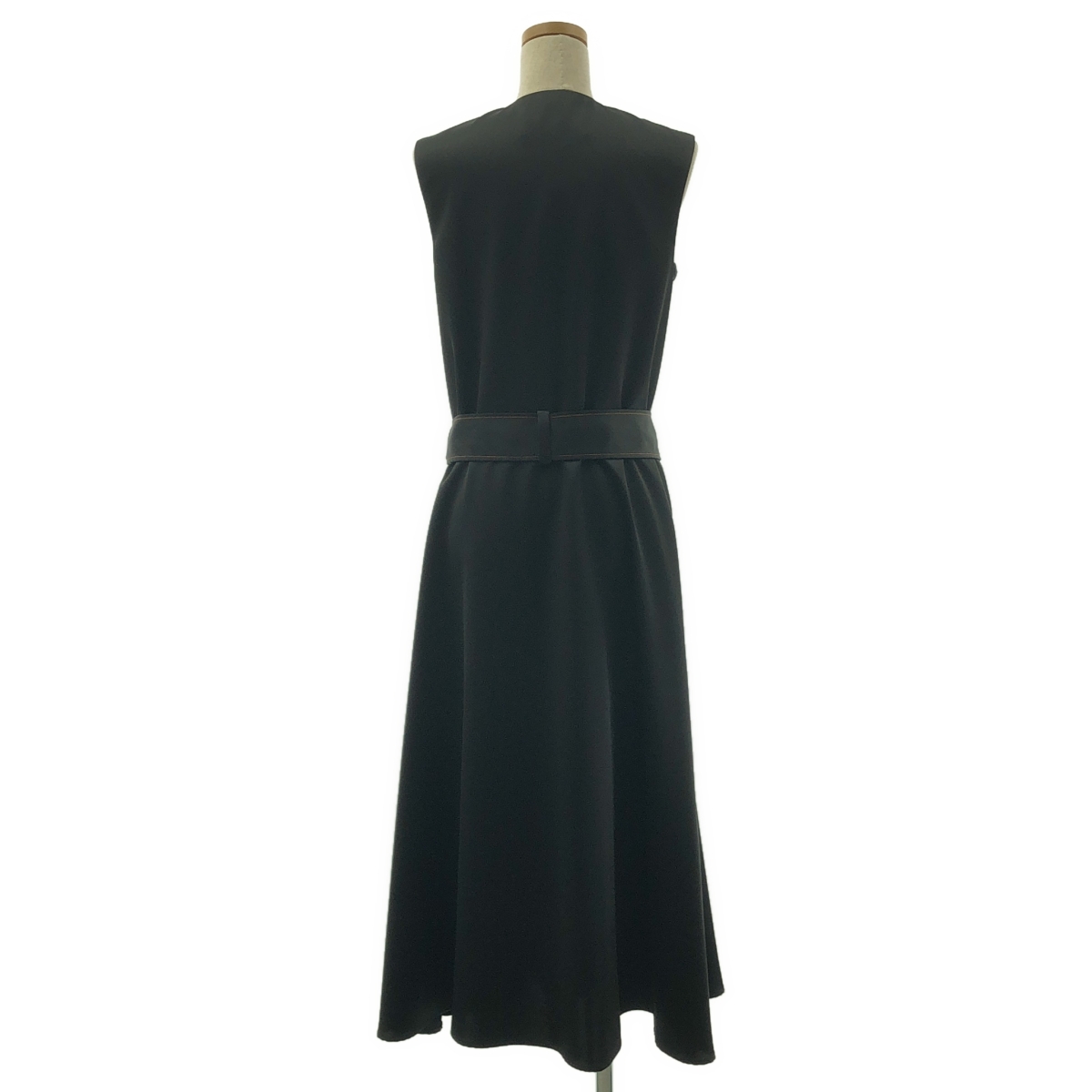 CEDRIC CHARLIER / セドリックシャルリエ ポリエステル Vネック スリーブレス ワンピース