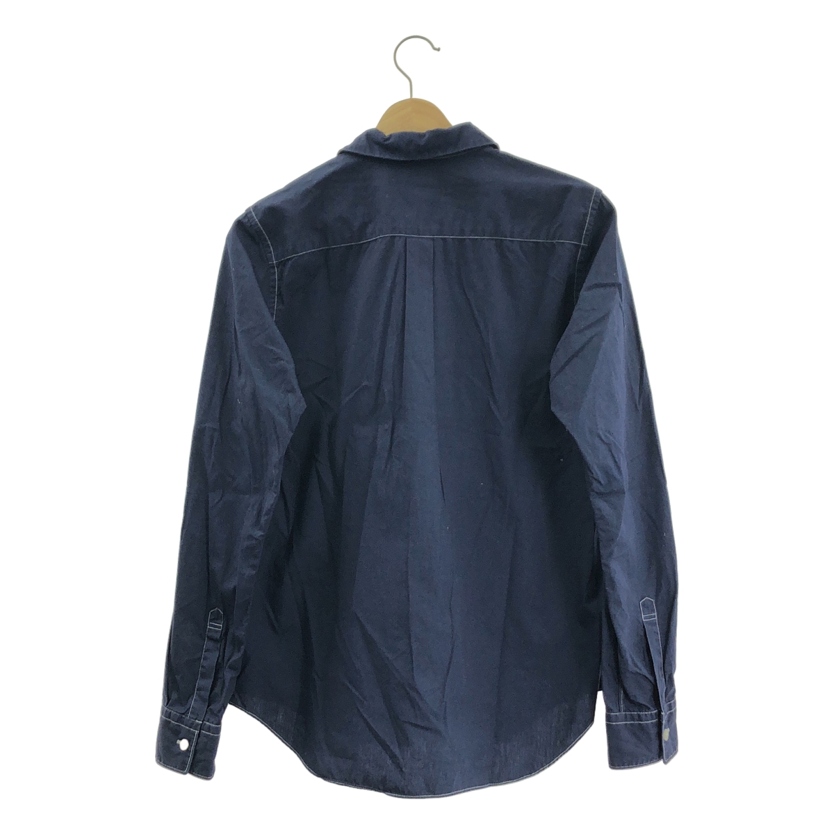 BLACK COMME des GARCONS / ブラックコムデギャルソン コットン フリル ラウンドカラー シャツ