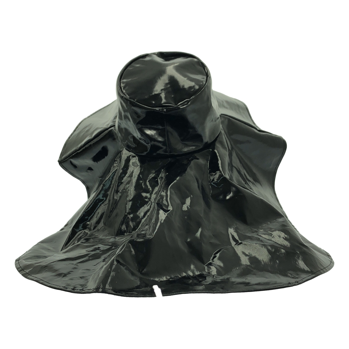 その他 FLARED FAUX-LEATHER HAT ハット