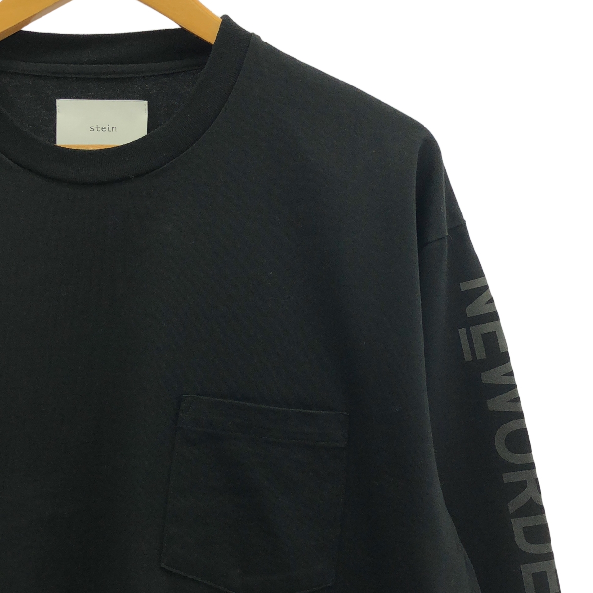 stein / シュタイン OVERSIZED LONG SLEEVE TEE / オーバーサイズ ロゴ スリーブ カットソー
