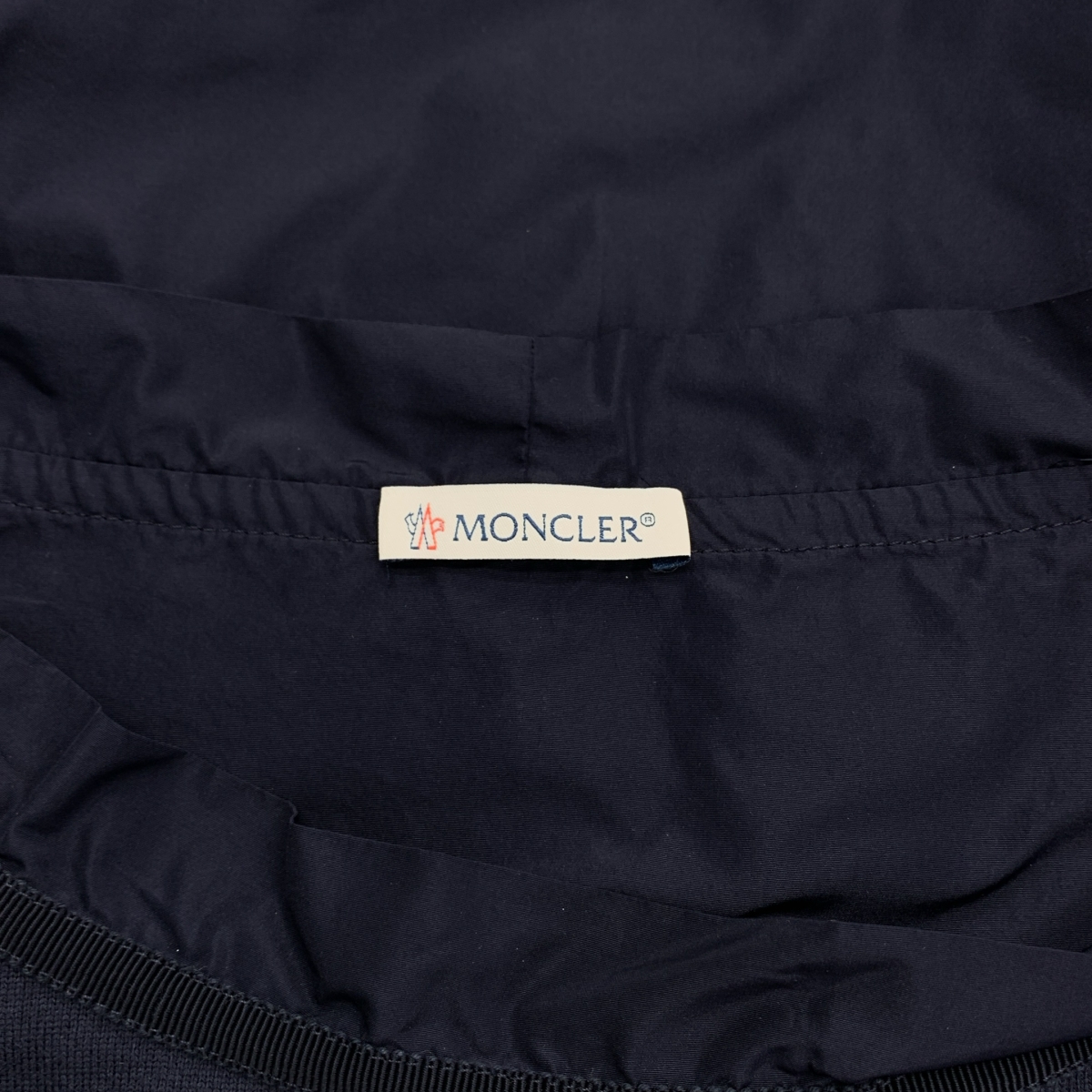 MONCLER / モンクレール ABITO CORTO / 異素材 切替 バックドローストリング ポケット付き ワンピース