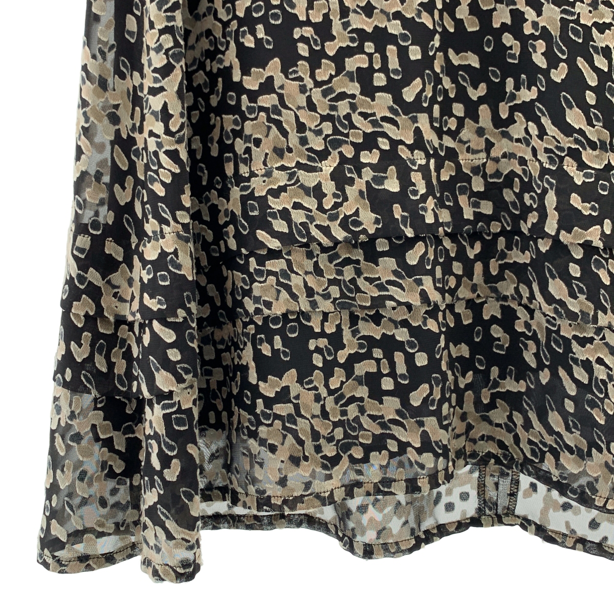 Sally Scott / サリースコット 総柄 ノースリーブ ワンピース / 総裏地