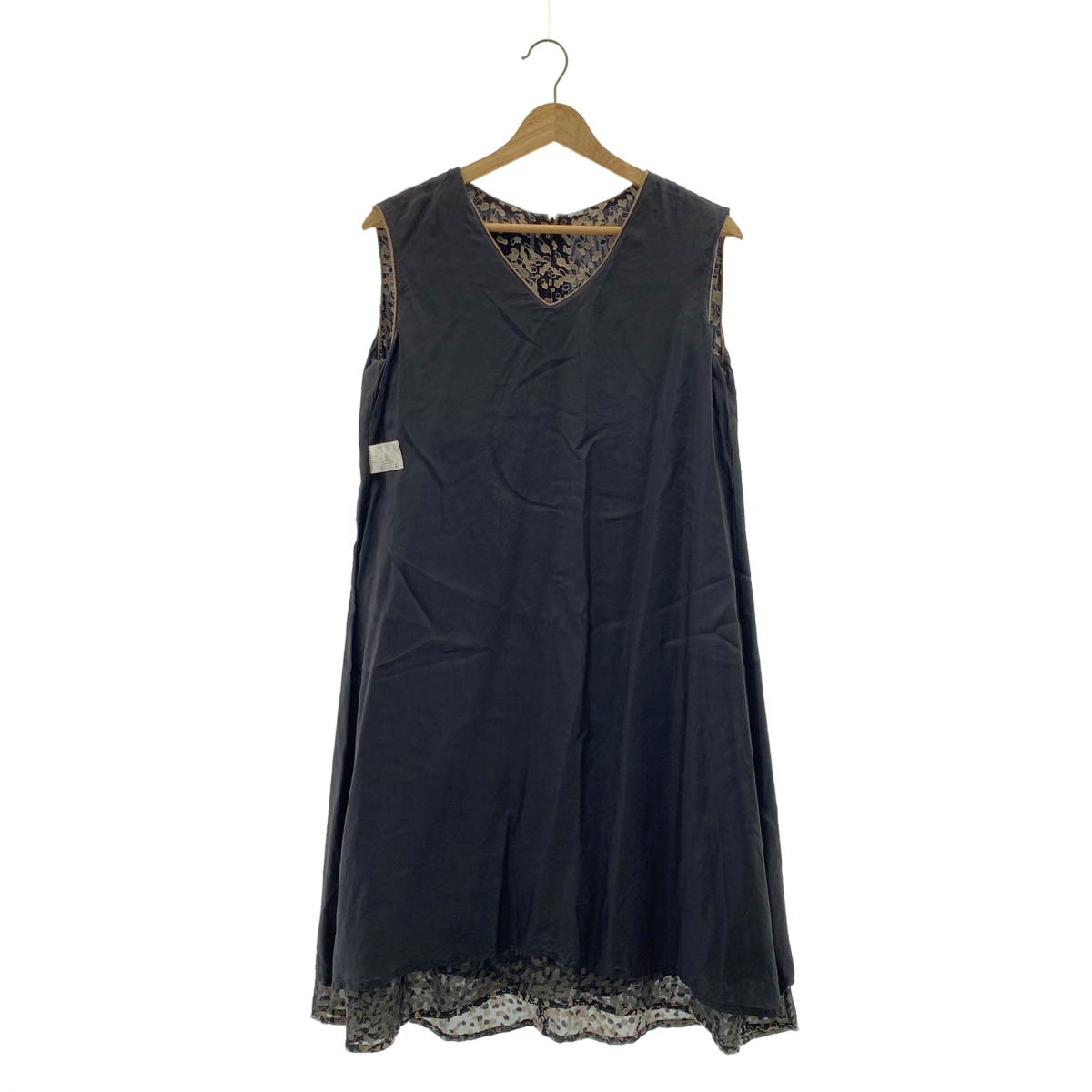 Sally Scott / サリースコット 総柄 ノースリーブ ワンピース / 総裏地