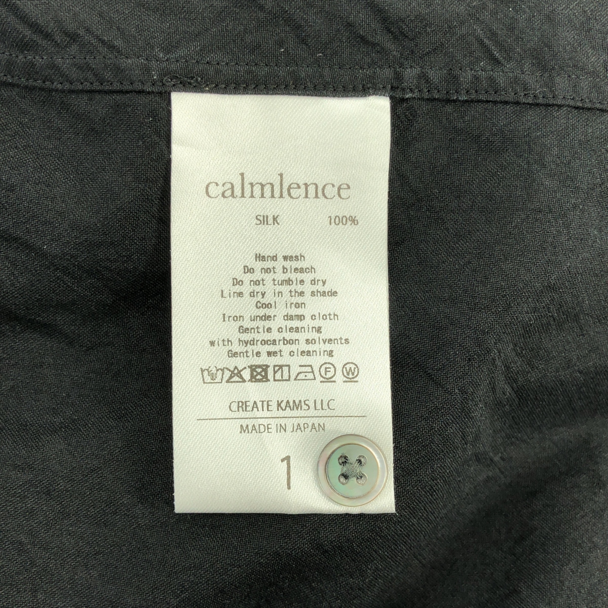 その他 REGULAR COLLAR SHIRT シルク シャツ