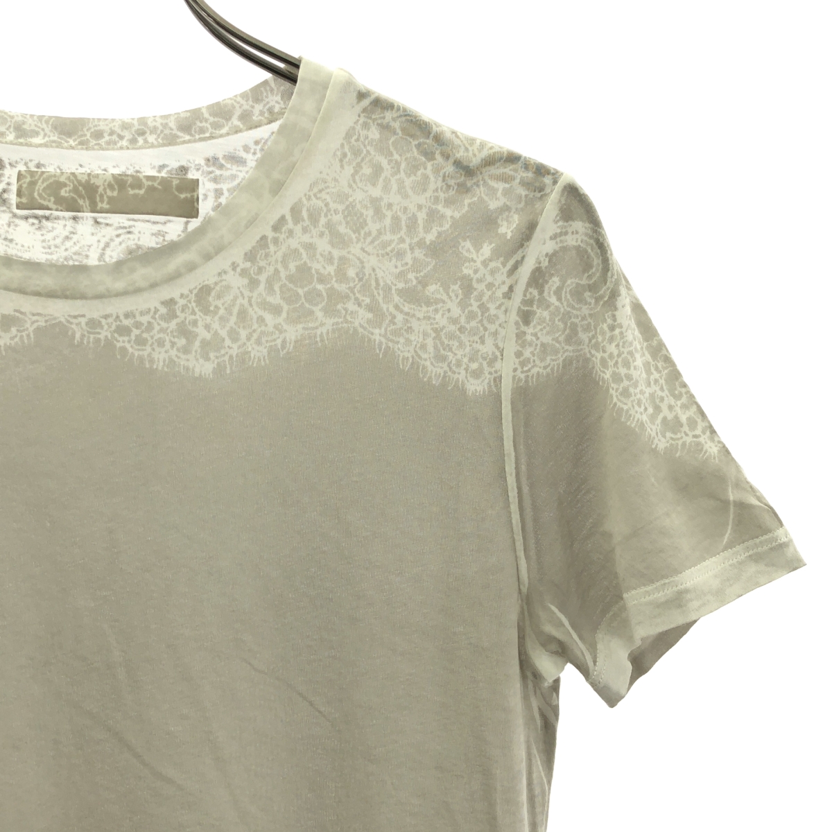 PRADA / プラダ コットン レースデザイン Tシャツ