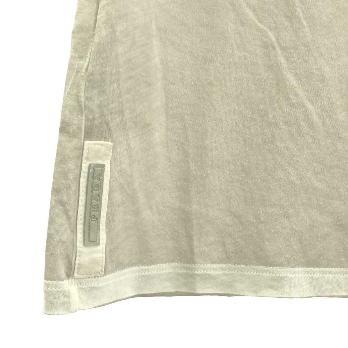 PRADA / プラダ コットン レースデザイン Tシャツ