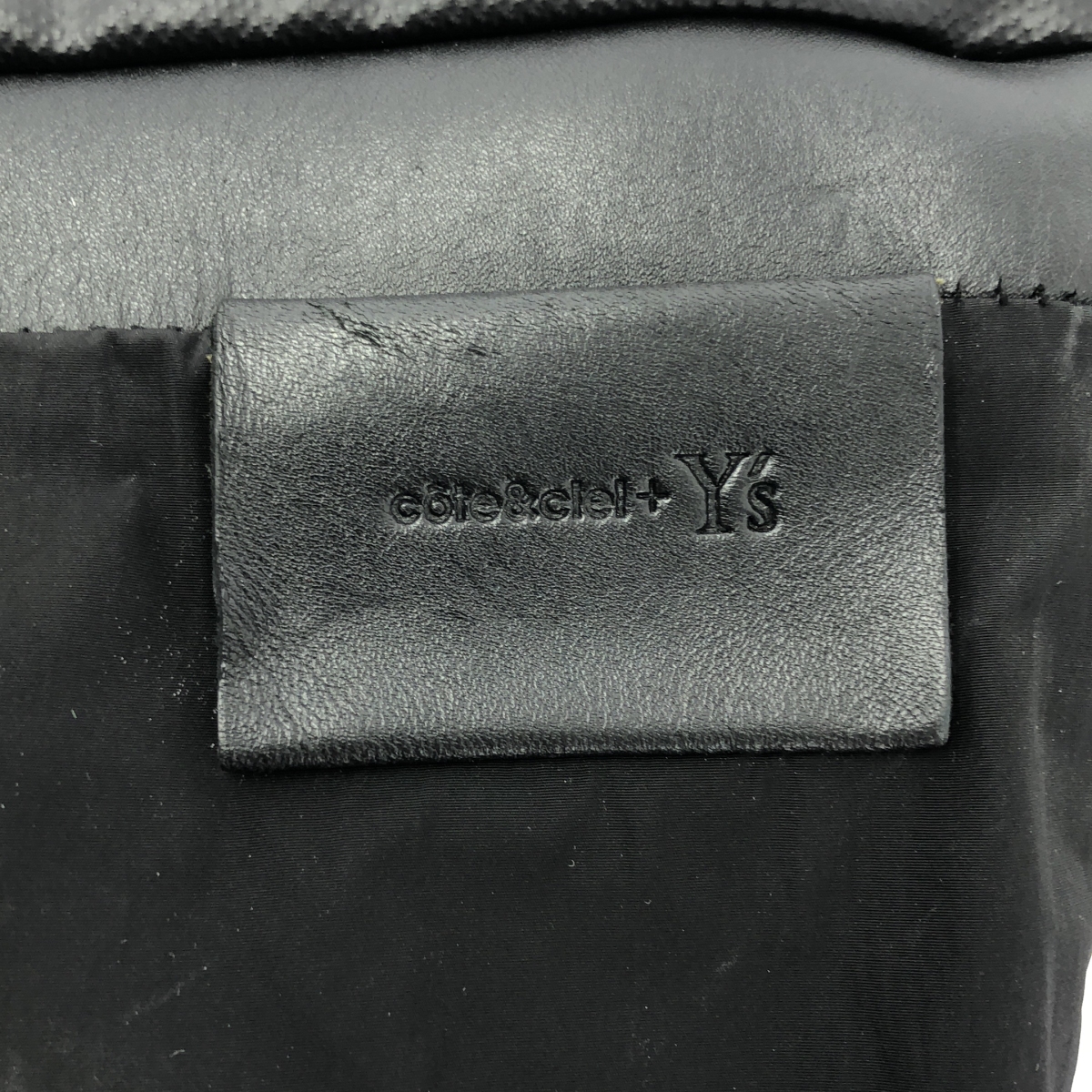 Y's / ワイズヨウジヤマモト ×cote & ciel / コートエシエル レザー切替 止水ジップ ボディ ショルダーバッグ / ユニセックス