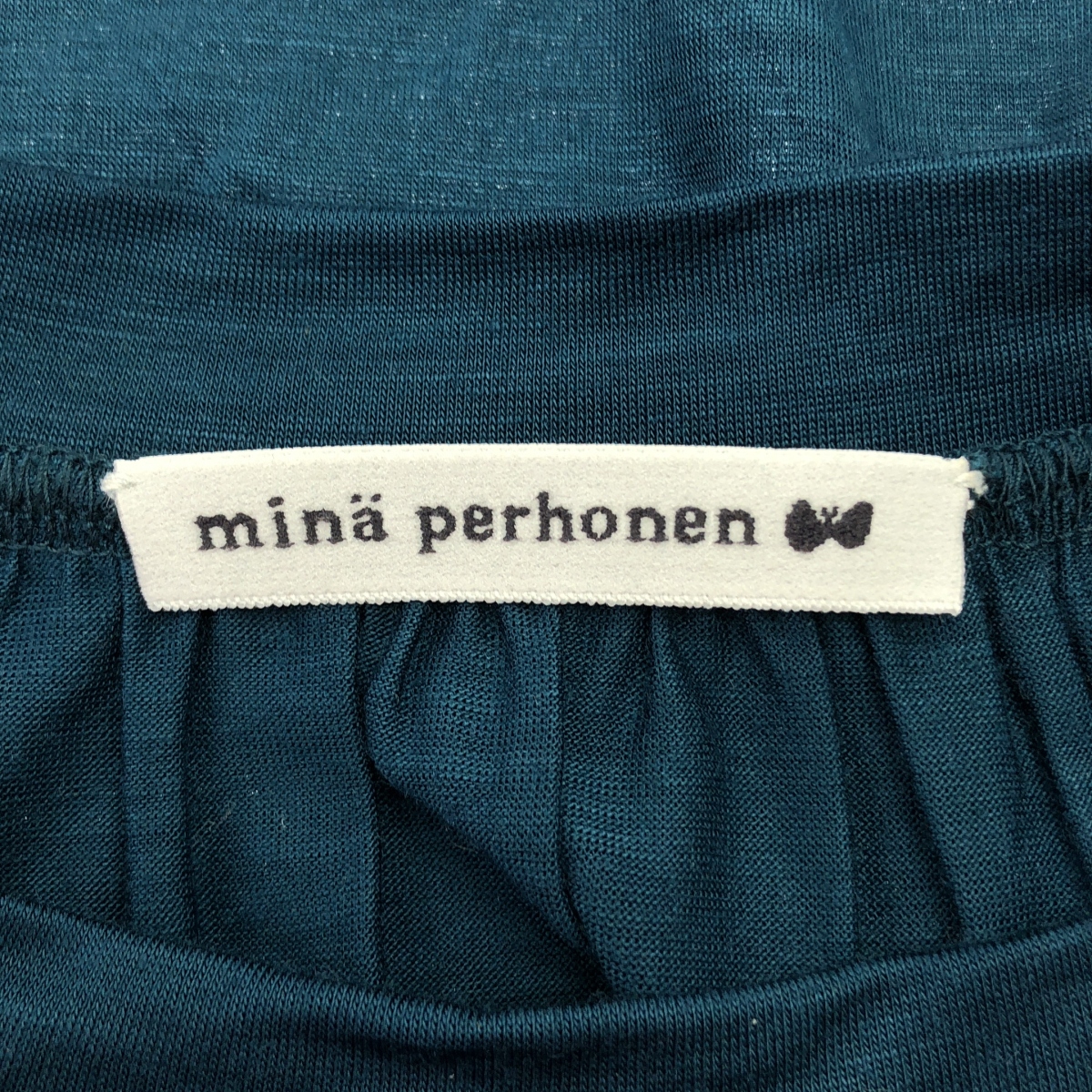 mina perhonen / ミナペルホネン calmati キュプラ ギャザー ボリューム カットソー