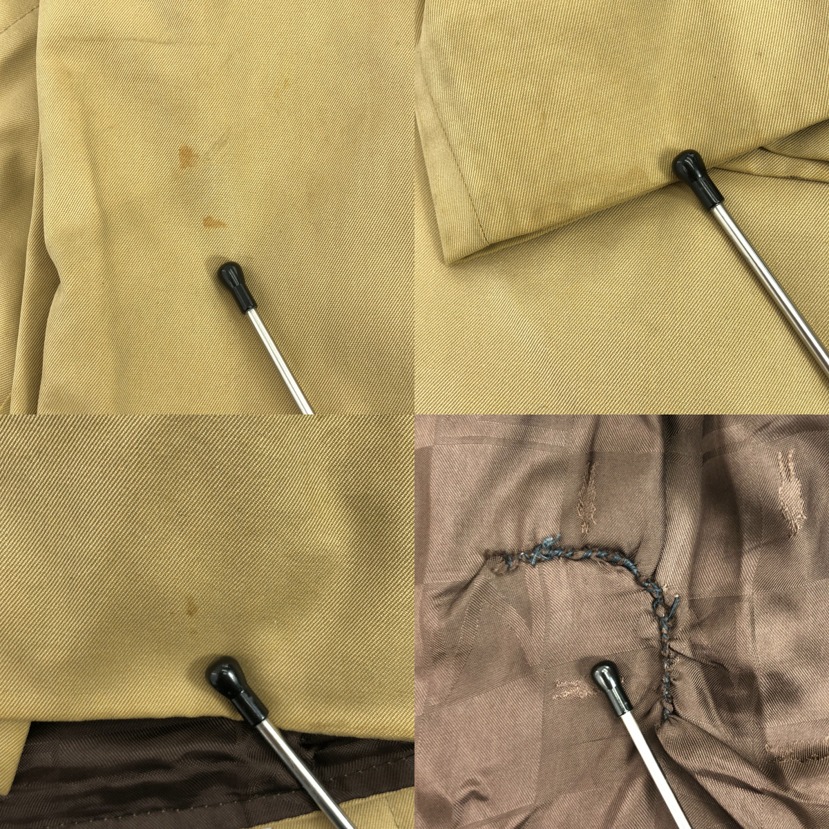 MACKINTOSH / マッキントッシュ 着脱可シャギーカラー ベルテッド トレンチコート / ロゴ総裏地