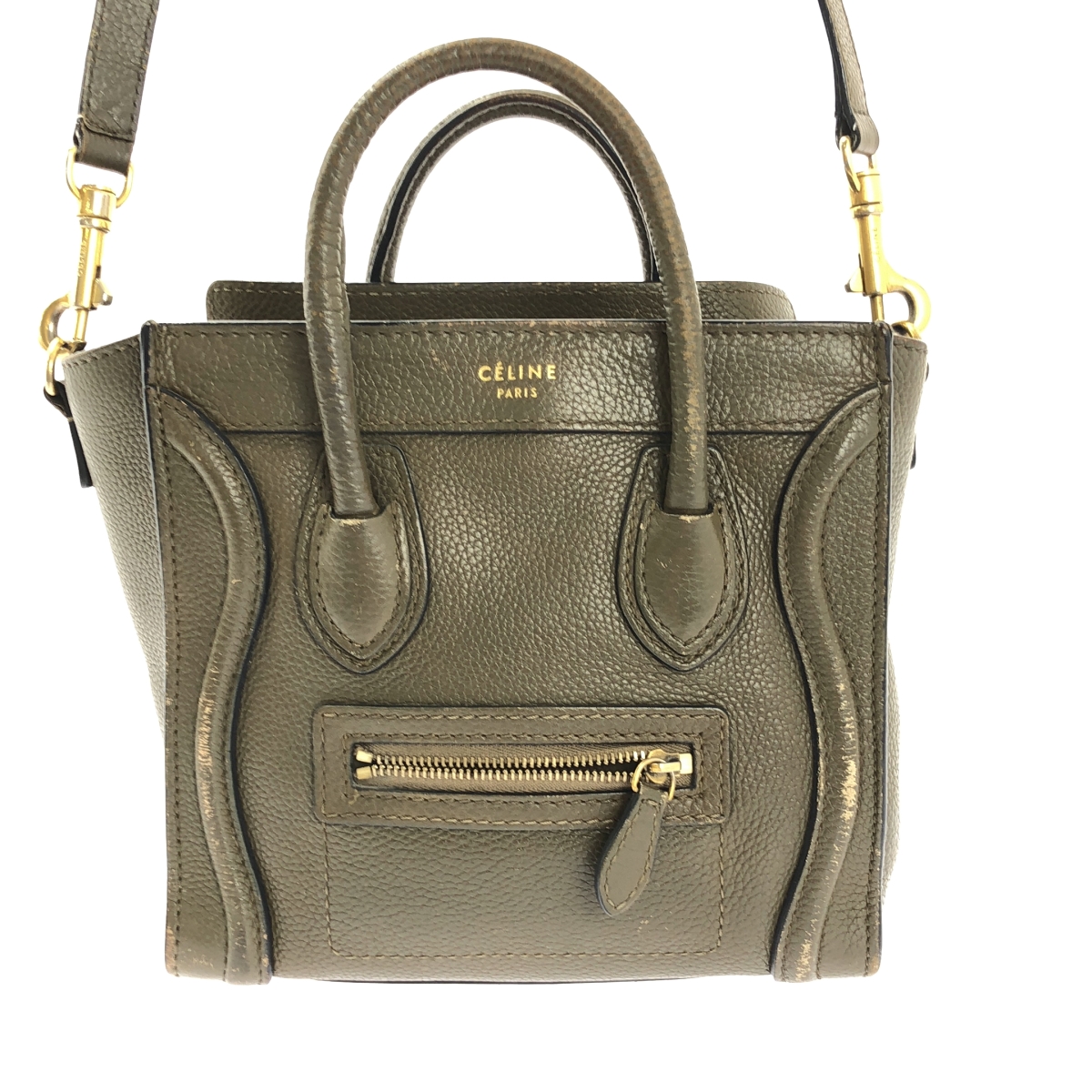 CELINE / セリーヌ ナノショッパー レザー 2way ショルダーバッグ