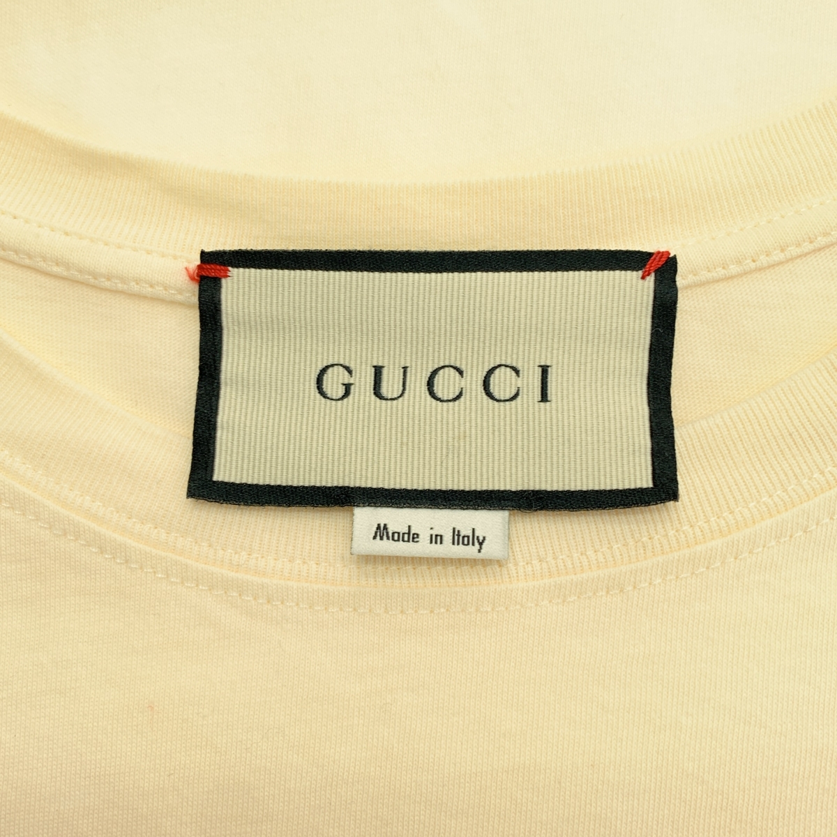 GUCCI / グッチ BOUTIQUE ウェブライン ロゴプリント Tシャツ