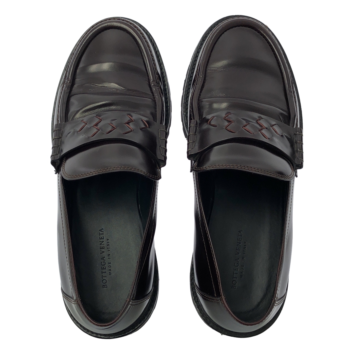 BOTTEGA VENETA / ボッテガヴェネタ イントレチャート レザー ローファー 革靴