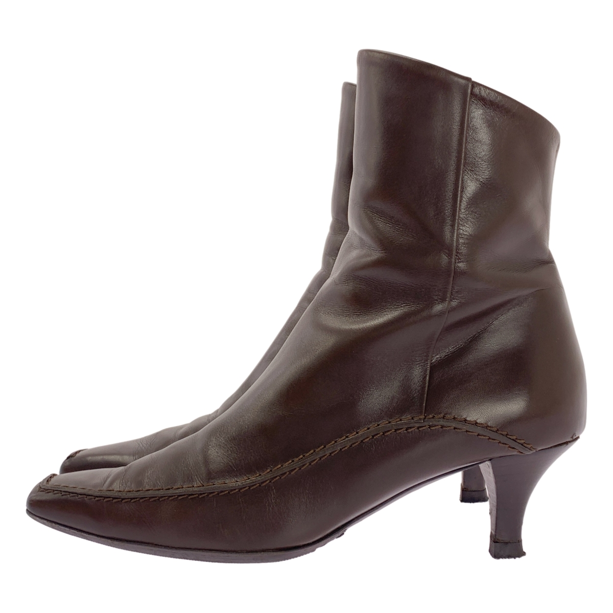 TOD'S / トッズ レザー サイドジップ ショートブーツ ブーティ