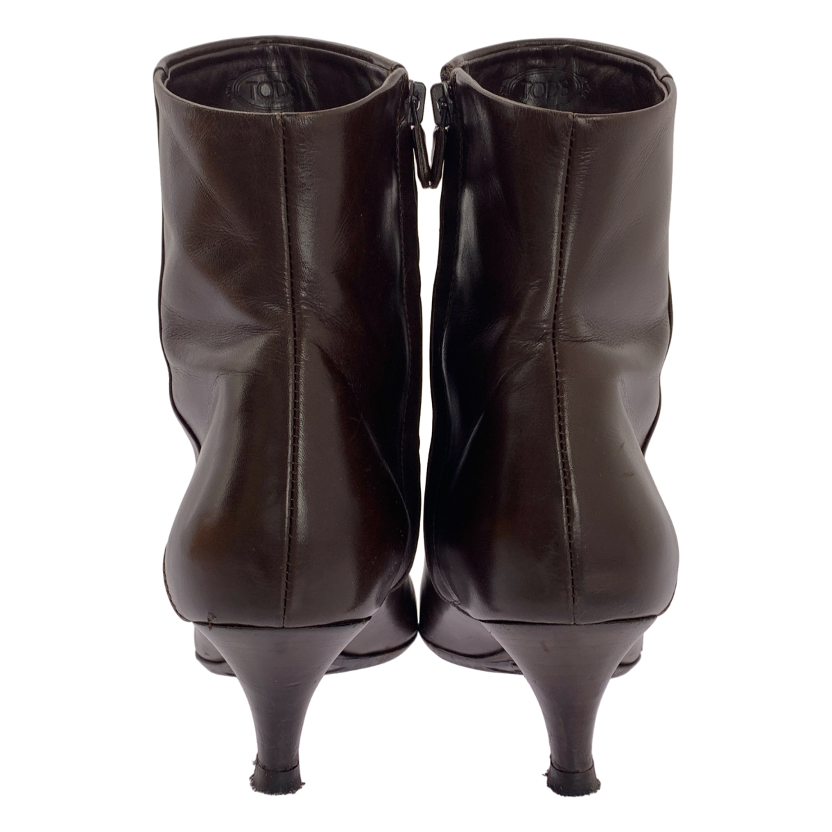 TOD'S / トッズ レザー サイドジップ ショートブーツ ブーティ