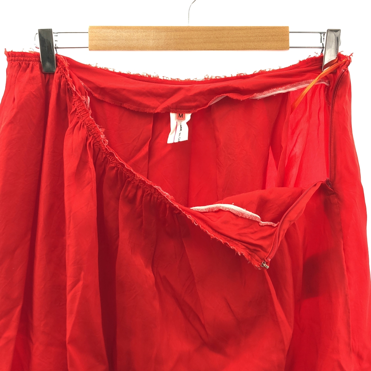 COMME des GARCONS GIRL / コムデギャルソンガール 裁断加工 カットオフ ギャザー ロングスカート