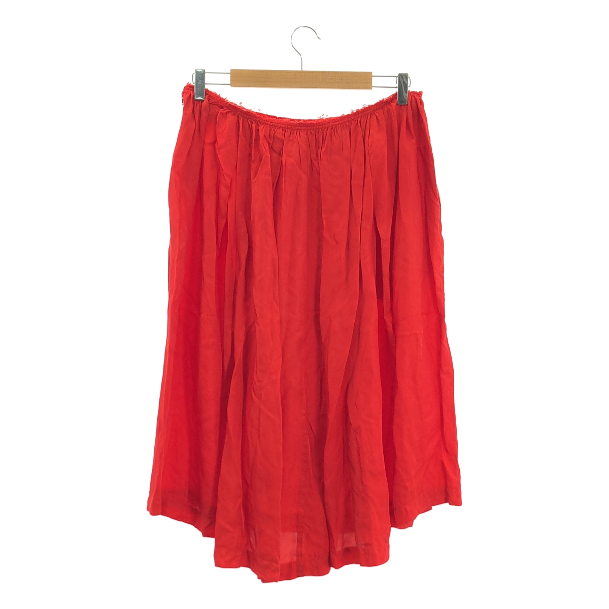 COMME des GARCONS GIRL / コムデギャルソンガール 裁断加工 カットオフ ギャザー ロングスカート