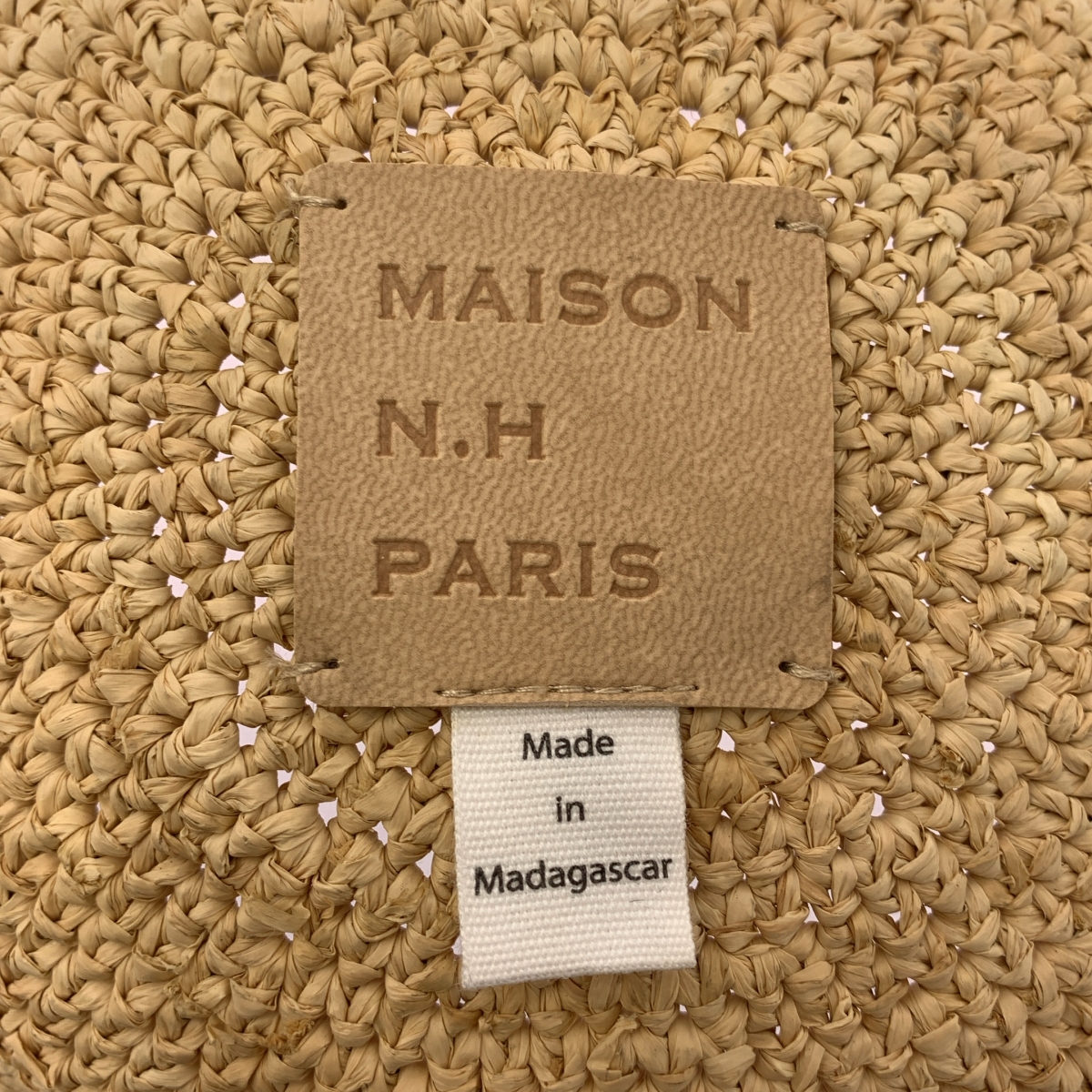 MAISON N.H PARIS / メゾンエヌアッシュパリ ラフィア バケットハット