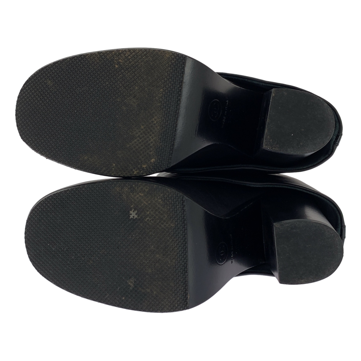 CHANEL / シャネル ココマーク レイヤード ヒール ブーツ