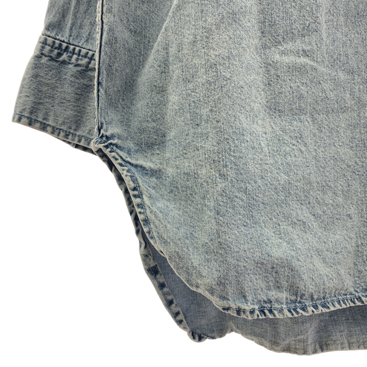 その他 オーバーシルエット デニムライク シャツ