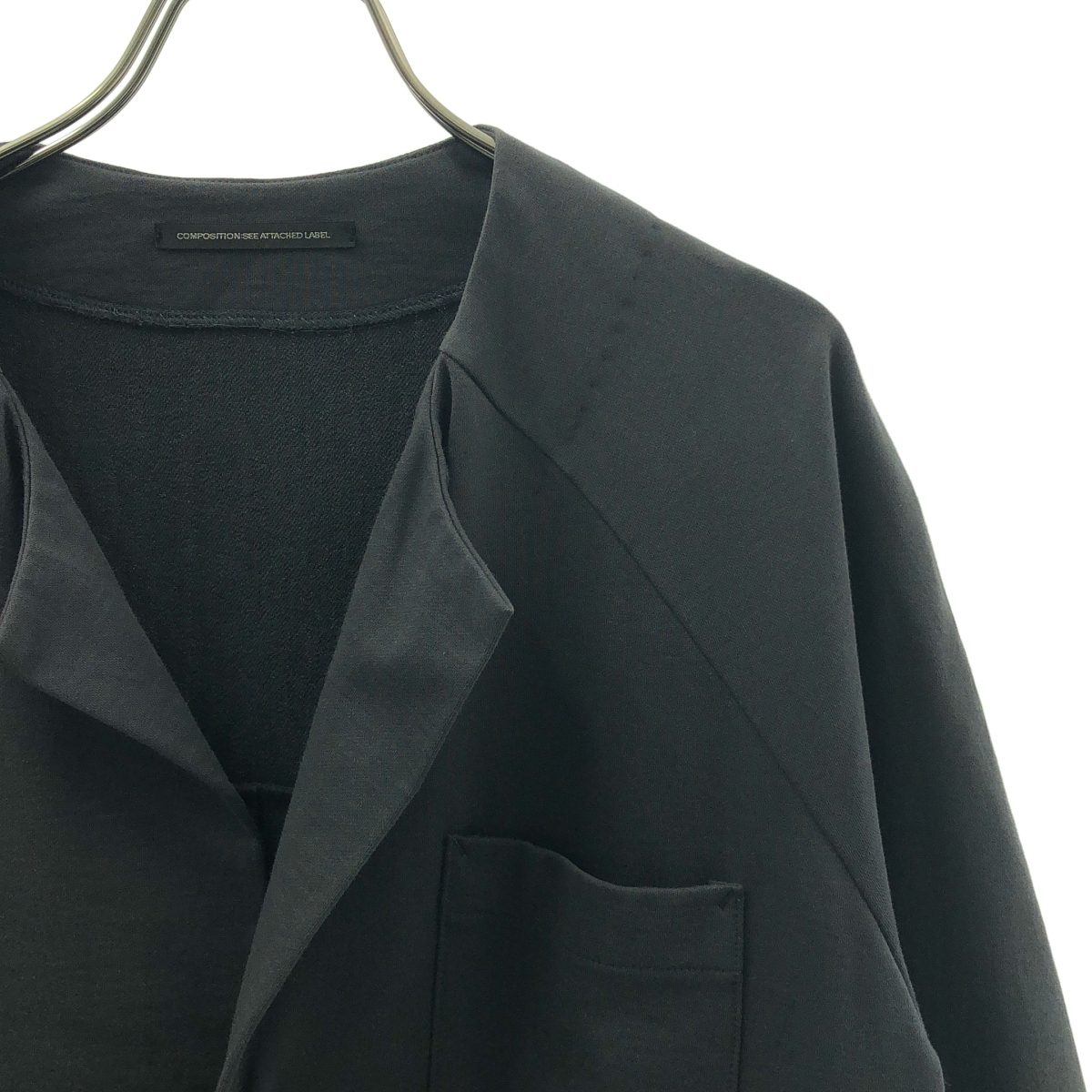 Y's / ワイズヨウジヤマモト コットン カットソー ノーカラー ジャケット