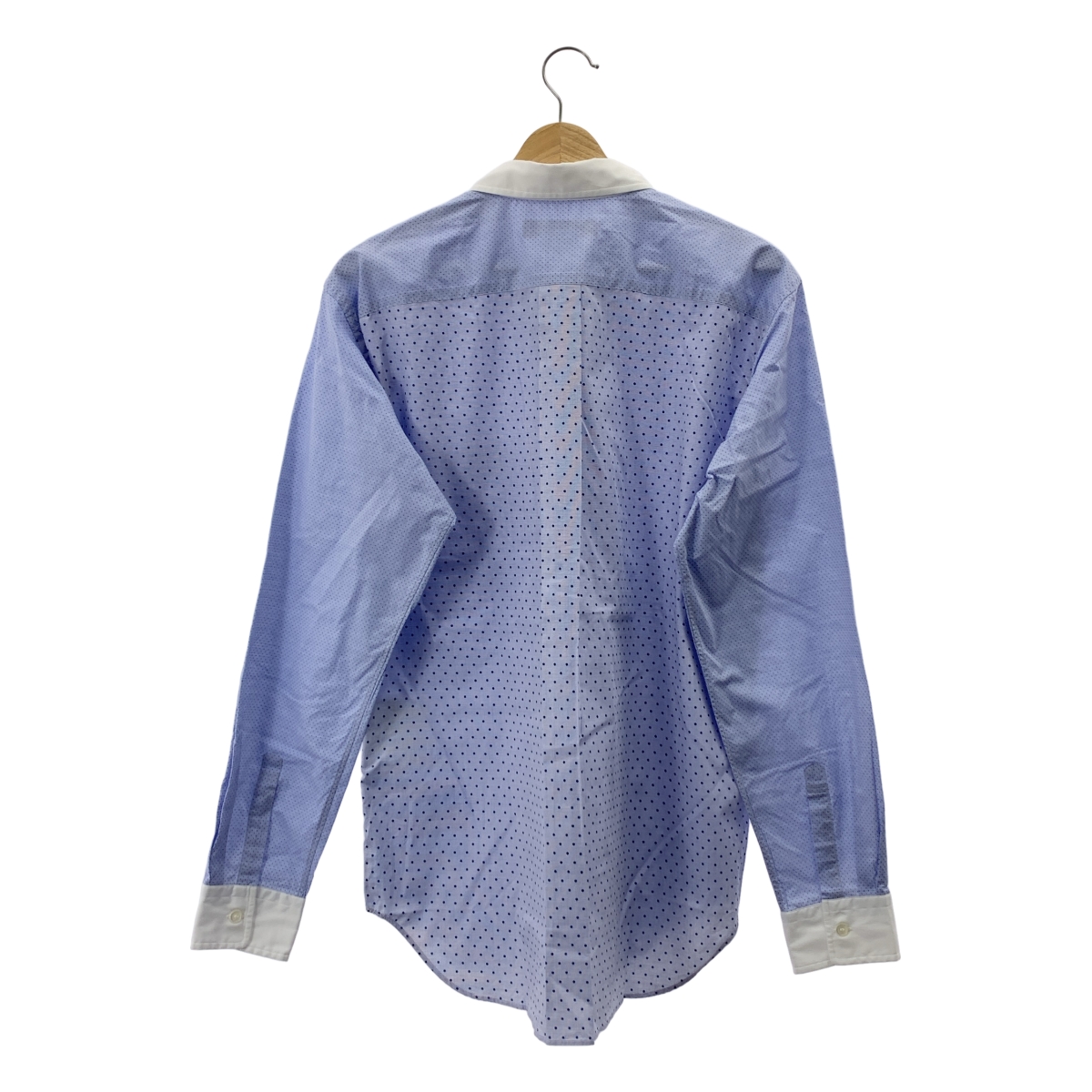 COMME des GARCONS HOMME DEUX / コムデギャルソンオムドゥ コットン ドット ストライプ 切替 シャツ