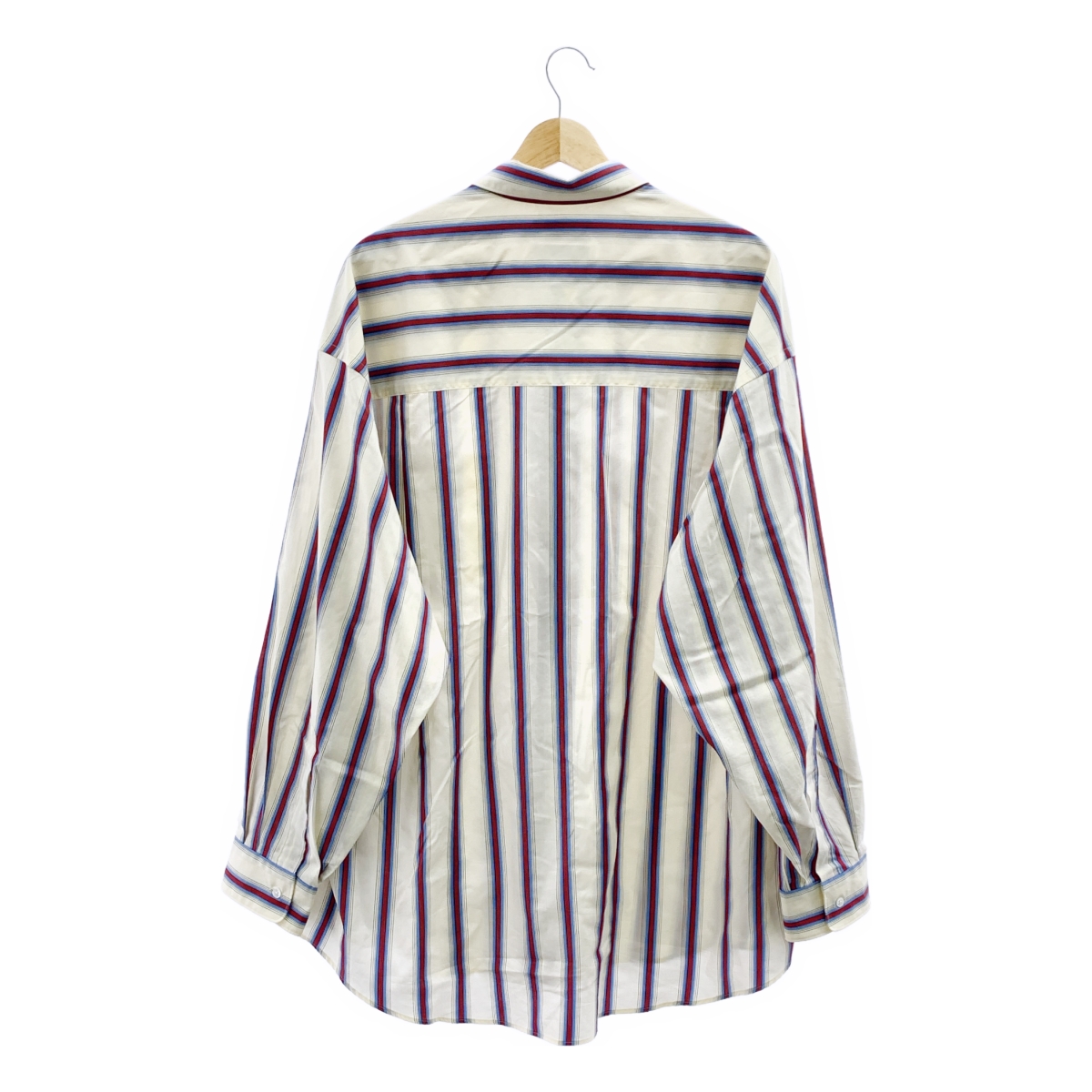 Graphpaper / グラフペーパー SIDOGRAS L/S Oversized Regular Collar Shirt コットン ストライプ シャツ