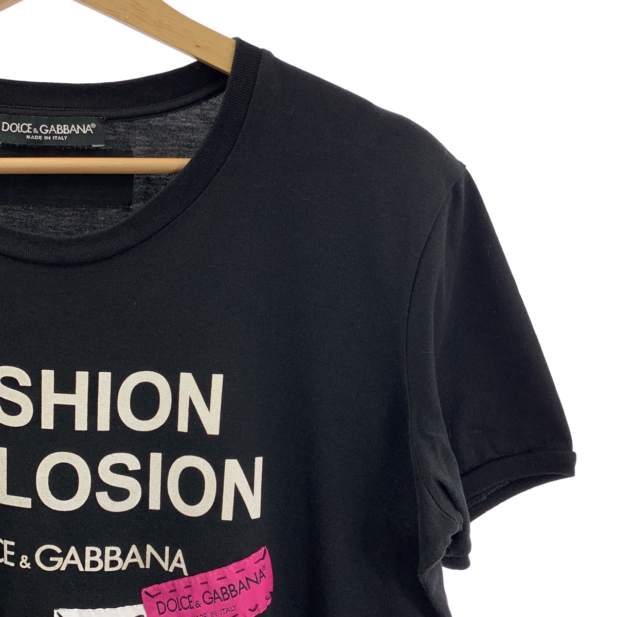 DOLCE&GABBANA / ドルチェ&ガッバーナドルガバ コットン ワッペンロゴ Tシャツ