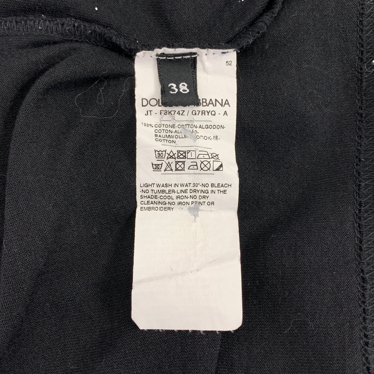 DOLCE&GABBANA / ドルチェ&ガッバーナドルガバ コットン ワッペンロゴ Tシャツ