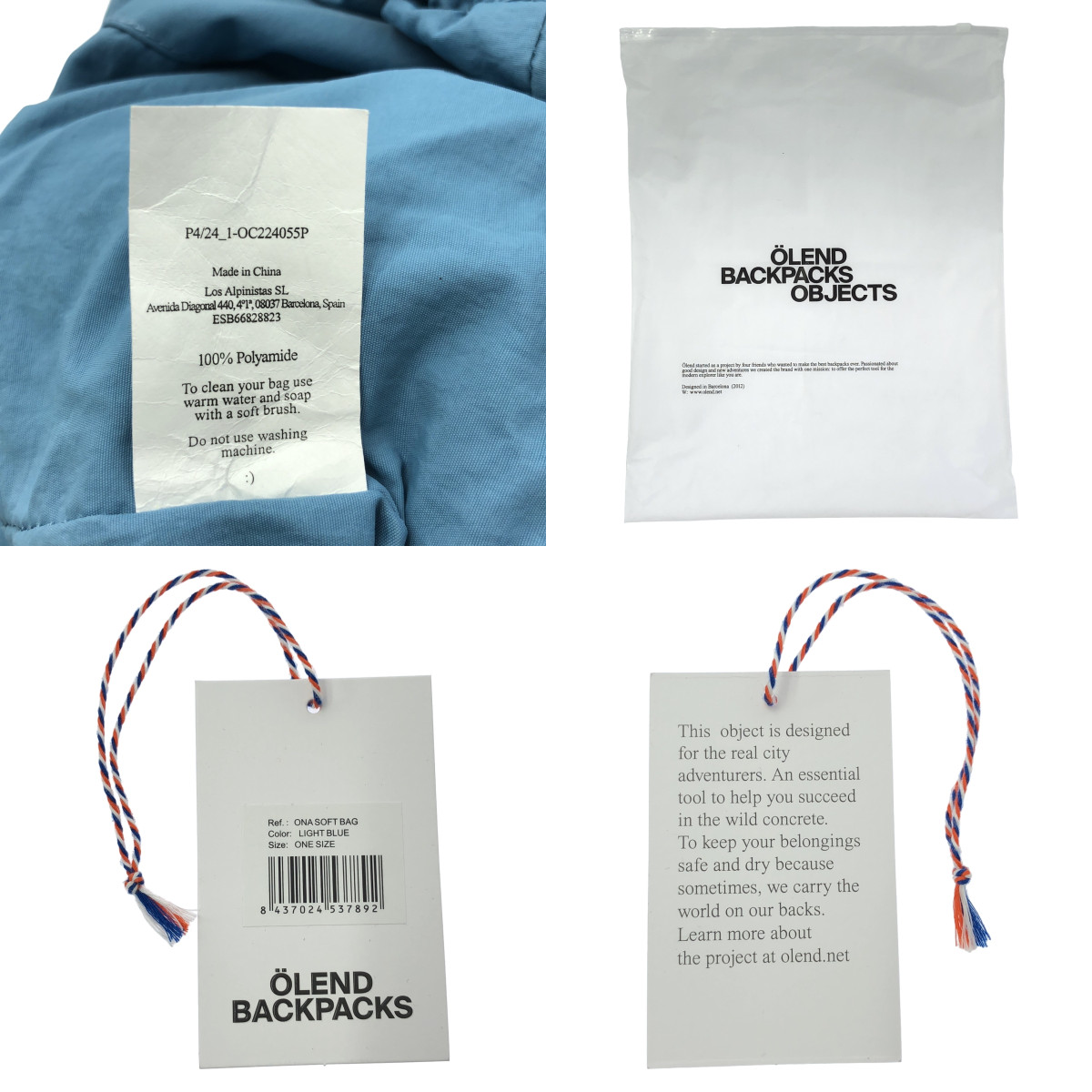 その他 ONA SOFT BAG / 2way ショルダー付き 巾着 ハンドルバッグ