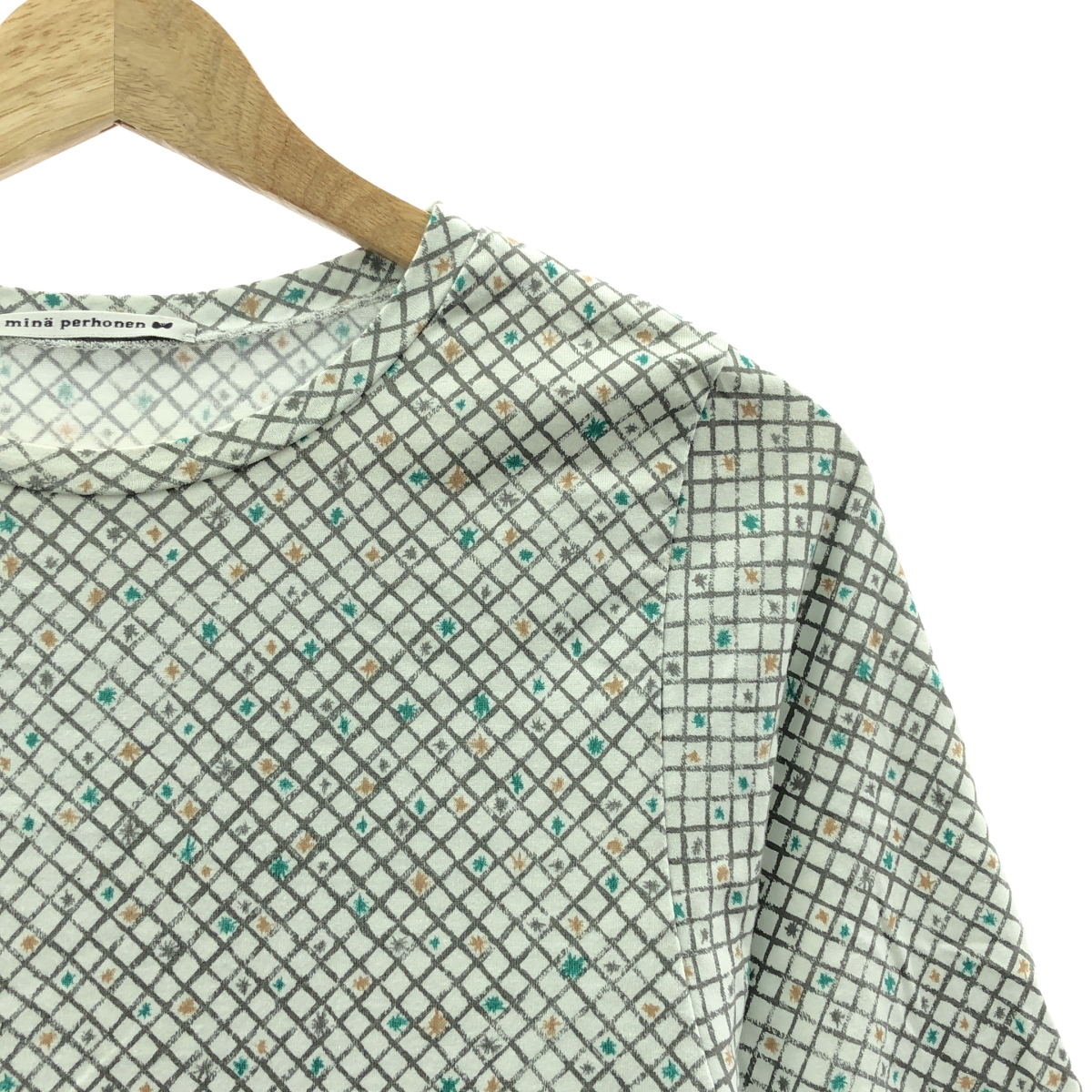 mina perhonen / ミナペルホネン tuike / トゥイケ 総柄 クルーネック カットソー