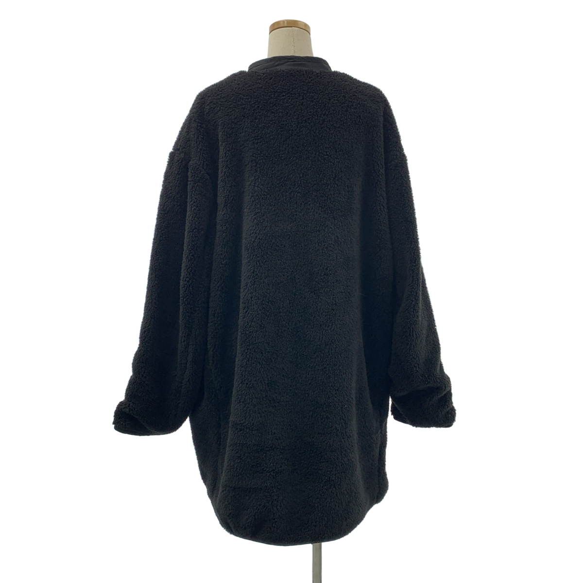 ARMY TWILL / アーミーツイル リバーシブル ボア ノーカラー オーバー コート