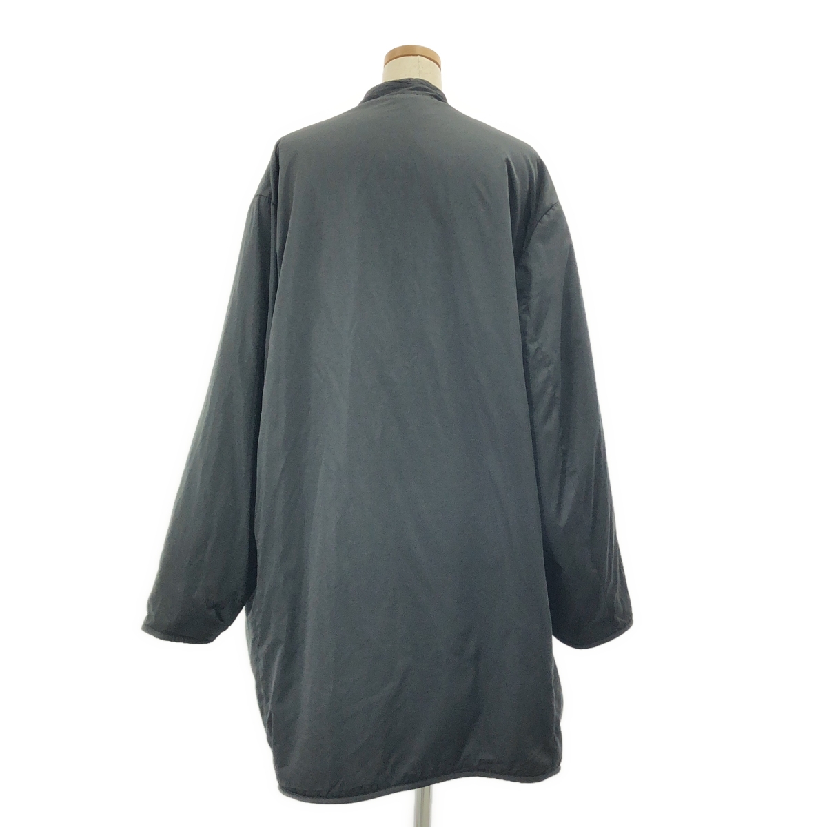 ARMY TWILL / アーミーツイル リバーシブル ボア ノーカラー オーバー コート