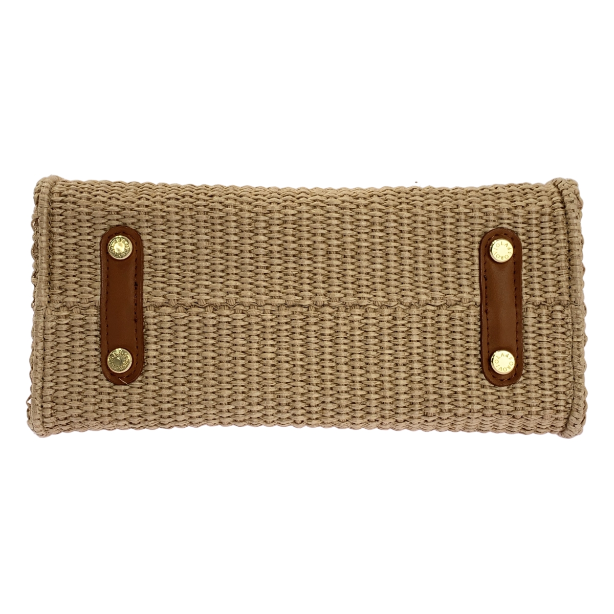 VIOLAd'ORO / ヴィオラドーロ レザー切替 カゴ ハンドバッグ