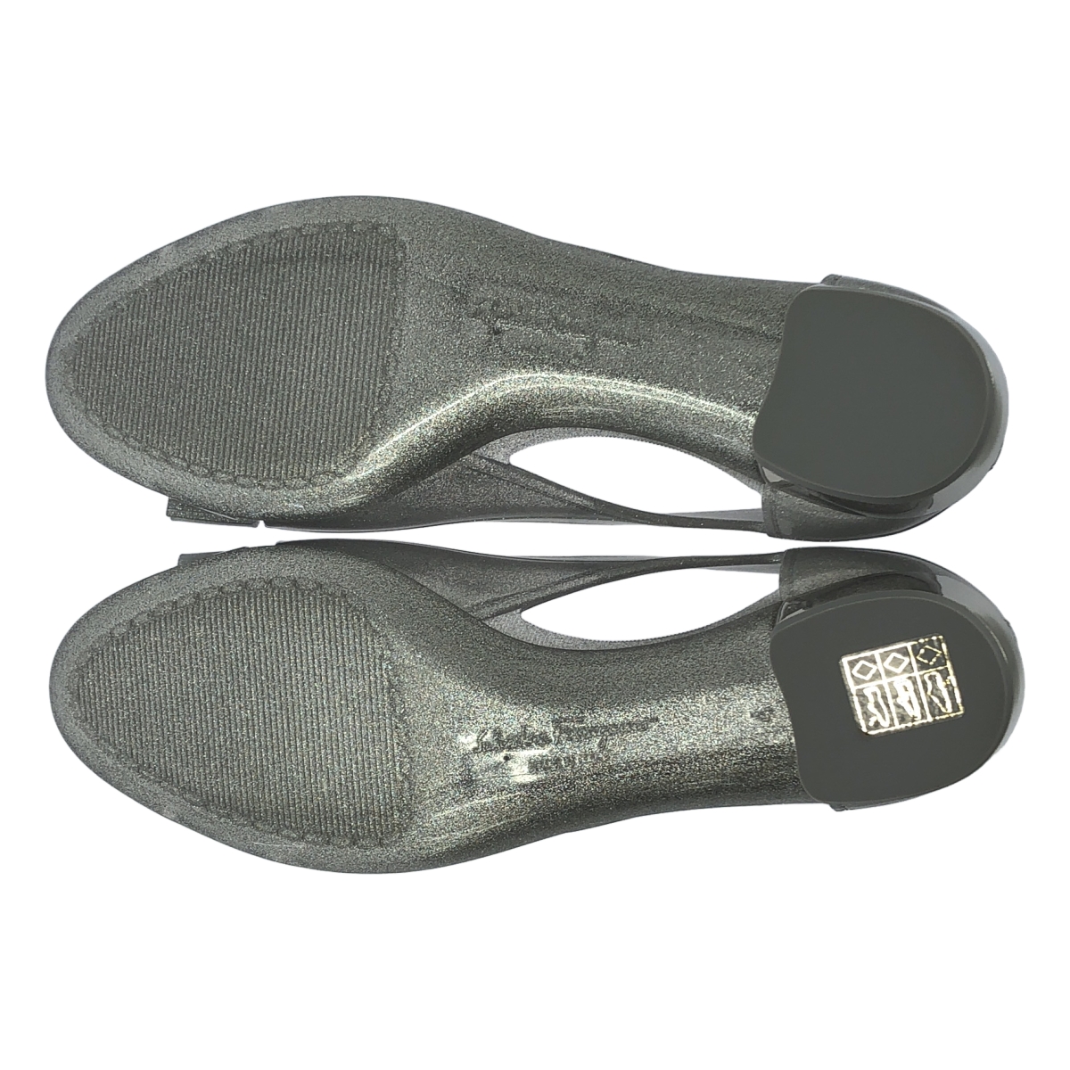 Salvatore Ferragamo / サルヴァトーレフェラガモ VARA JELLY 3.0cm / ロゴ リボン バレエシューズ