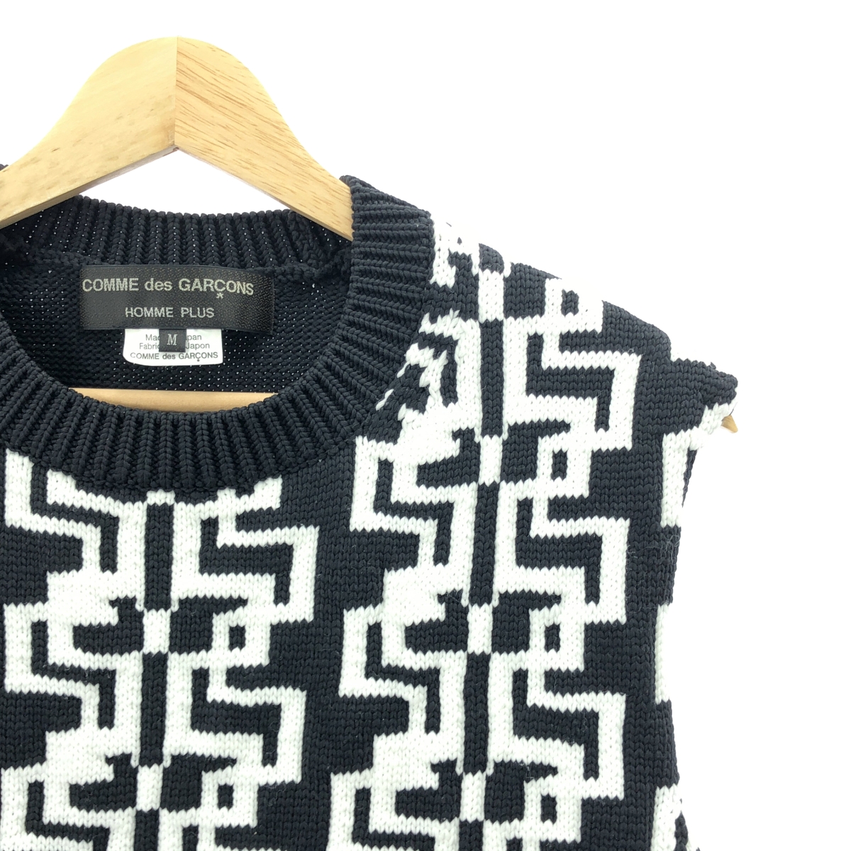 COMME des GARCONS HOMME PLUS / コムデギャルソンオムプリュス 総柄 ポリエステル ニット ベスト