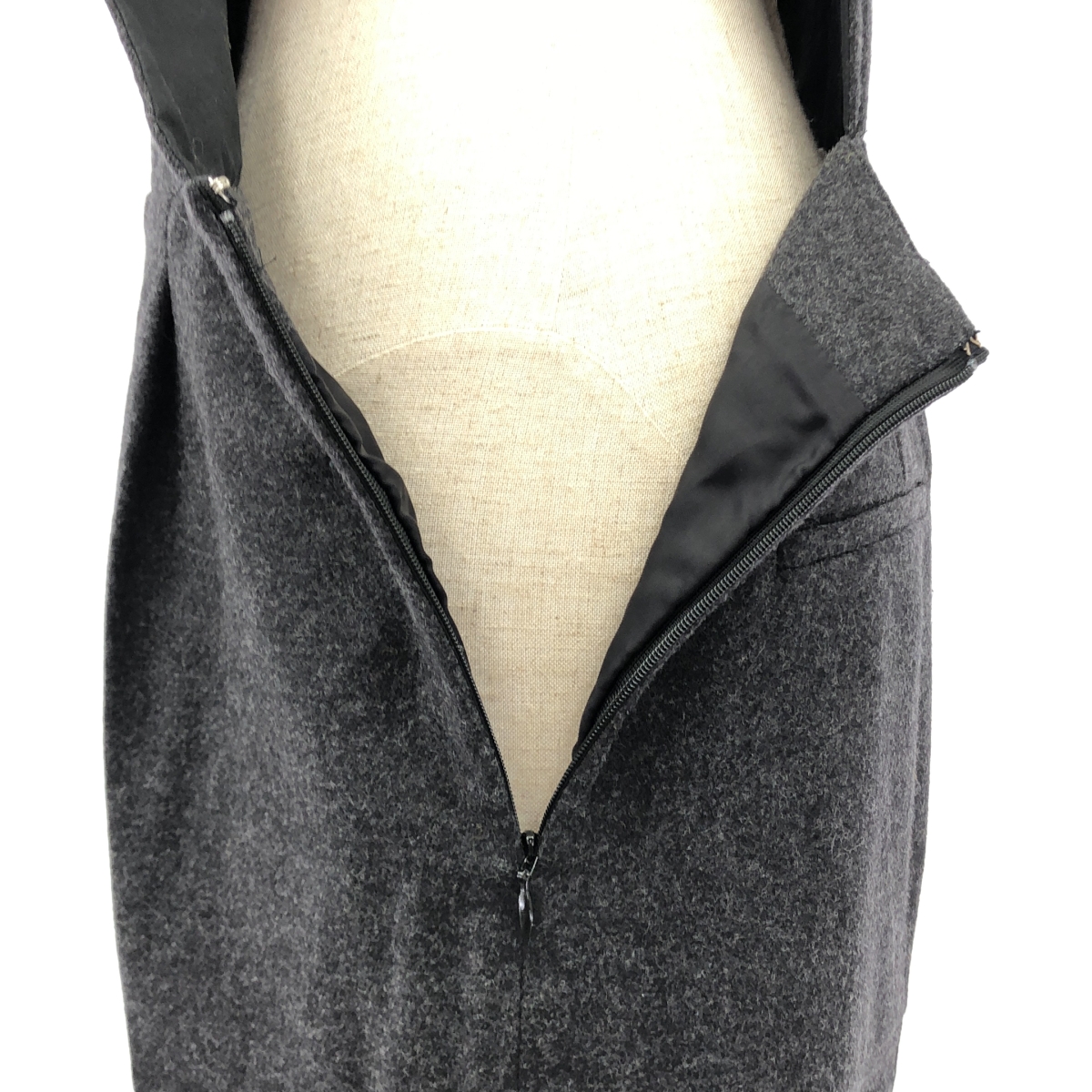 LE CIEL BLEU / ルシェルブルー ウール ノースリーブ サロペット