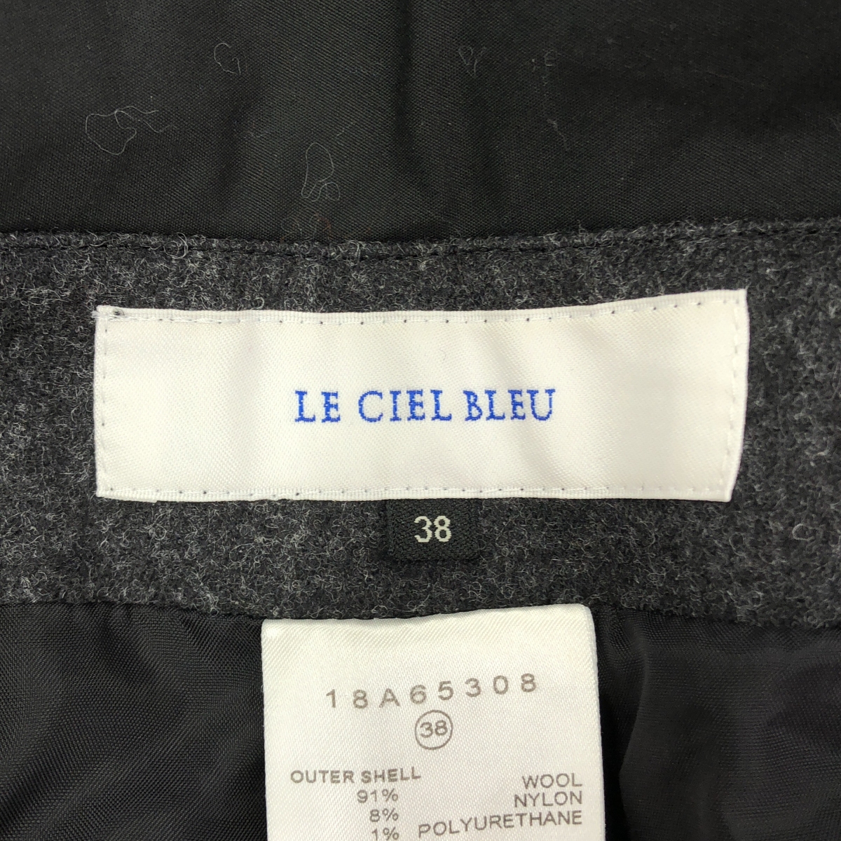 LE CIEL BLEU / ルシェルブルー ウール ノースリーブ サロペット