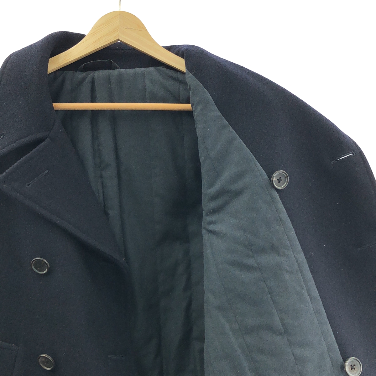 MARGARET HOWELL / マーガレットハウエル ウールメルトン 中綿入り ピーコート