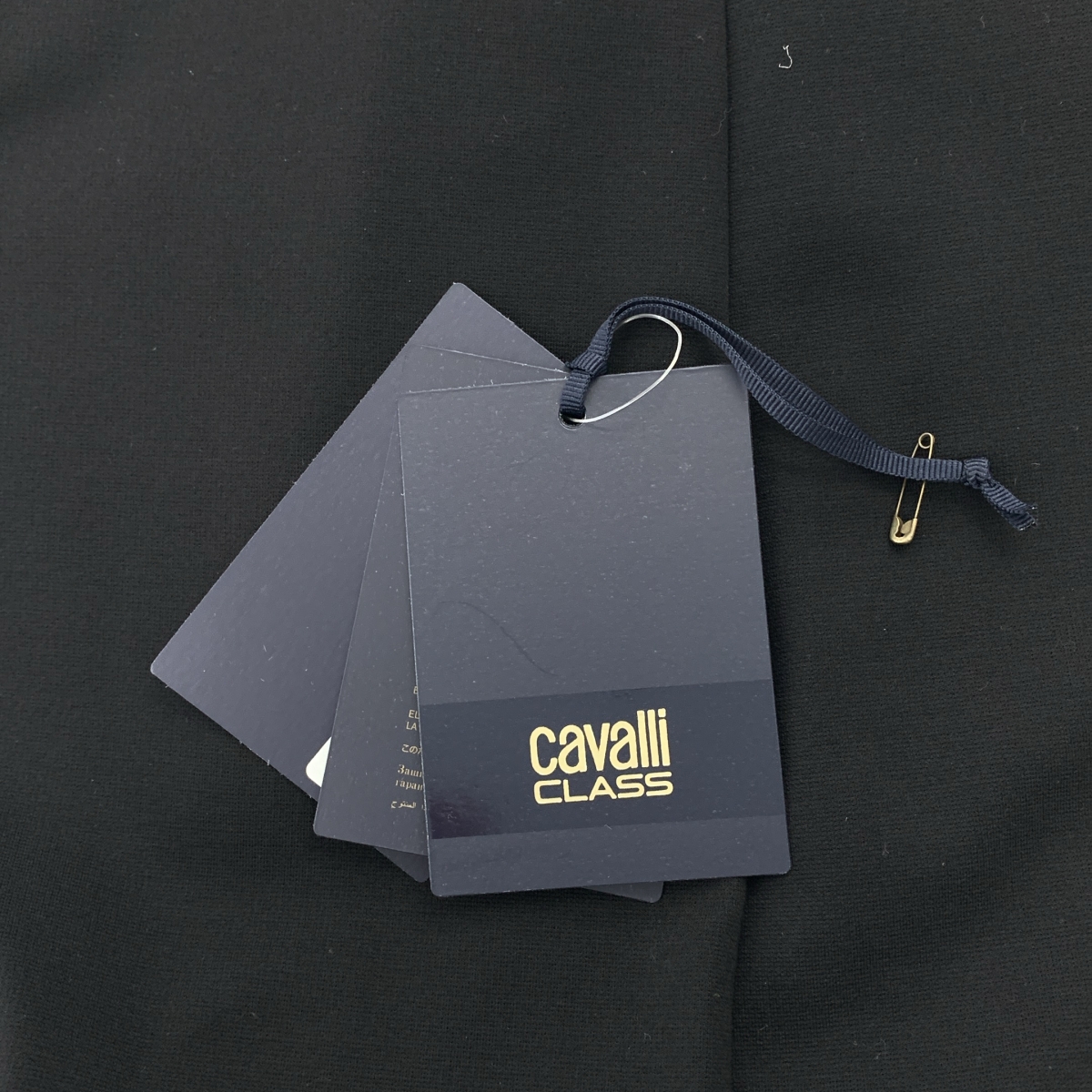 CLASS Roberto Cavalli / クラスロベルトカヴァリ Vネック ビジュー付き スリーブレス ワンピース