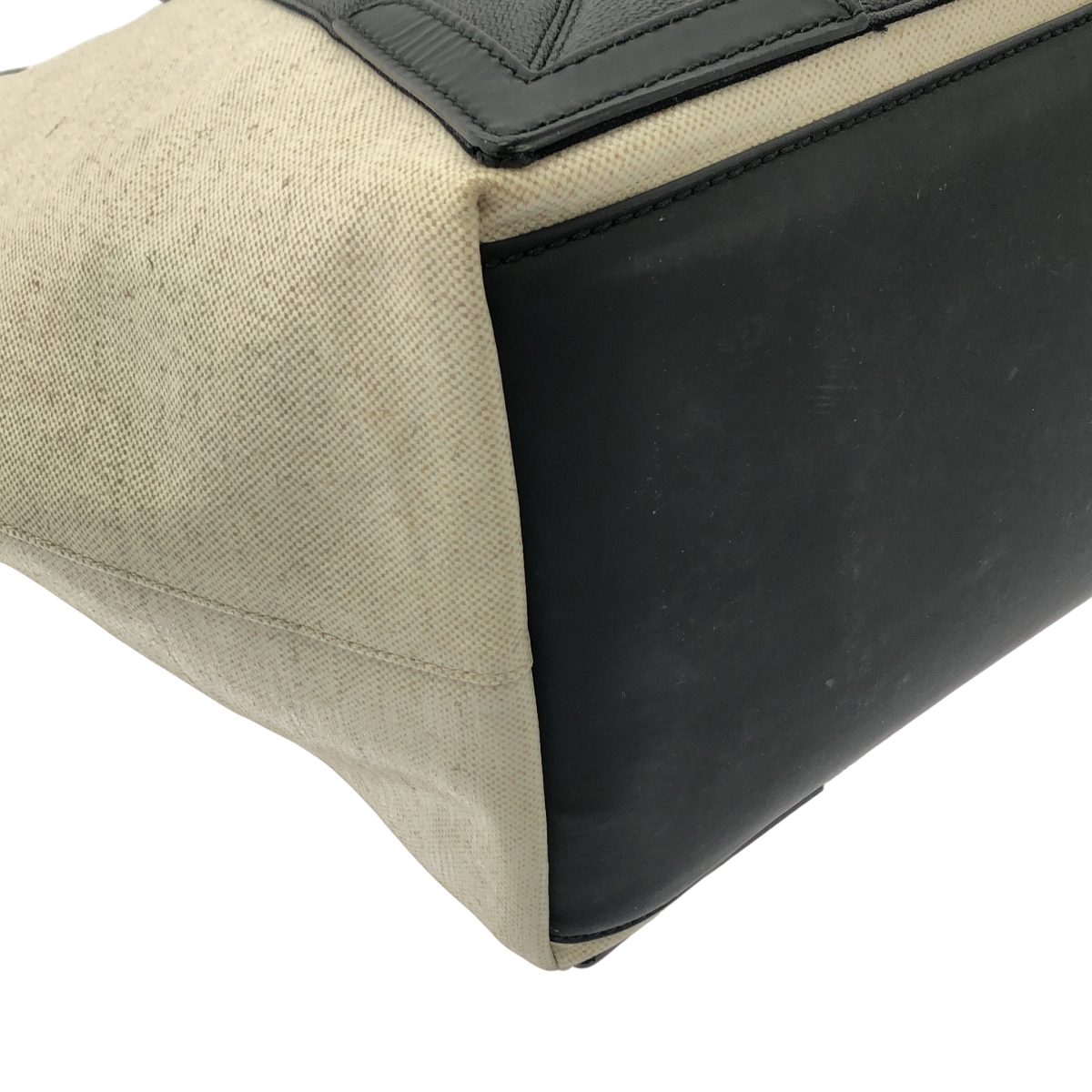 BALENCIAGA / バレンシアガ ネイビー カバス M コーティング キャンバス ロゴ トートバッグ 339936