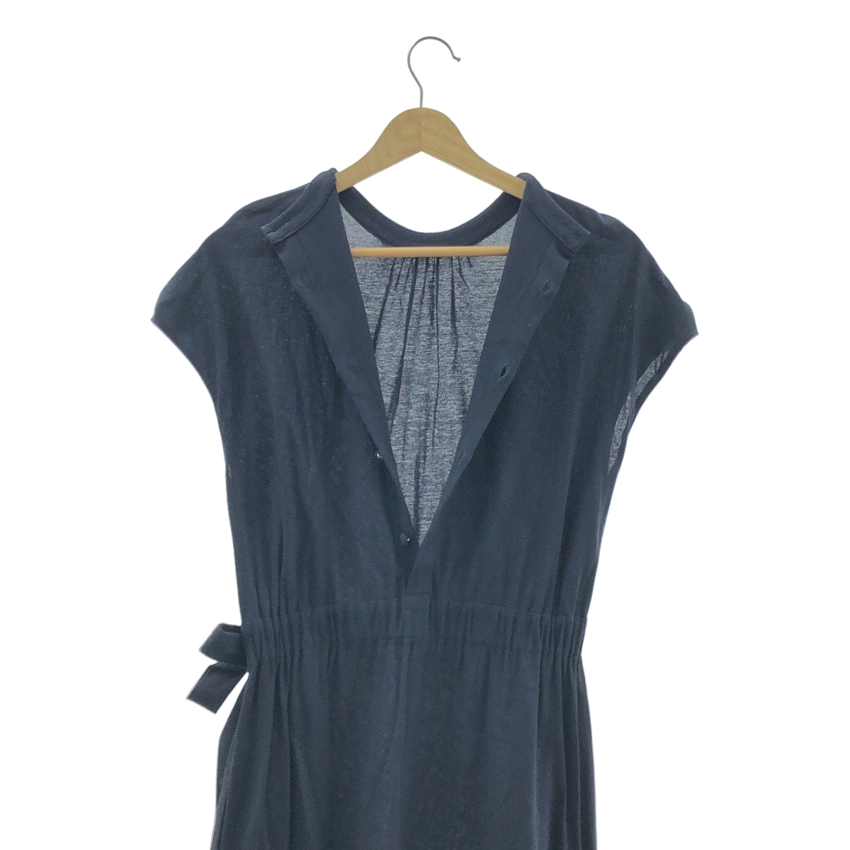 Tomorrowland BALLSEY / トゥモローランドボールジー ウエストリボン フレンチスリーブ コットン ワンピース