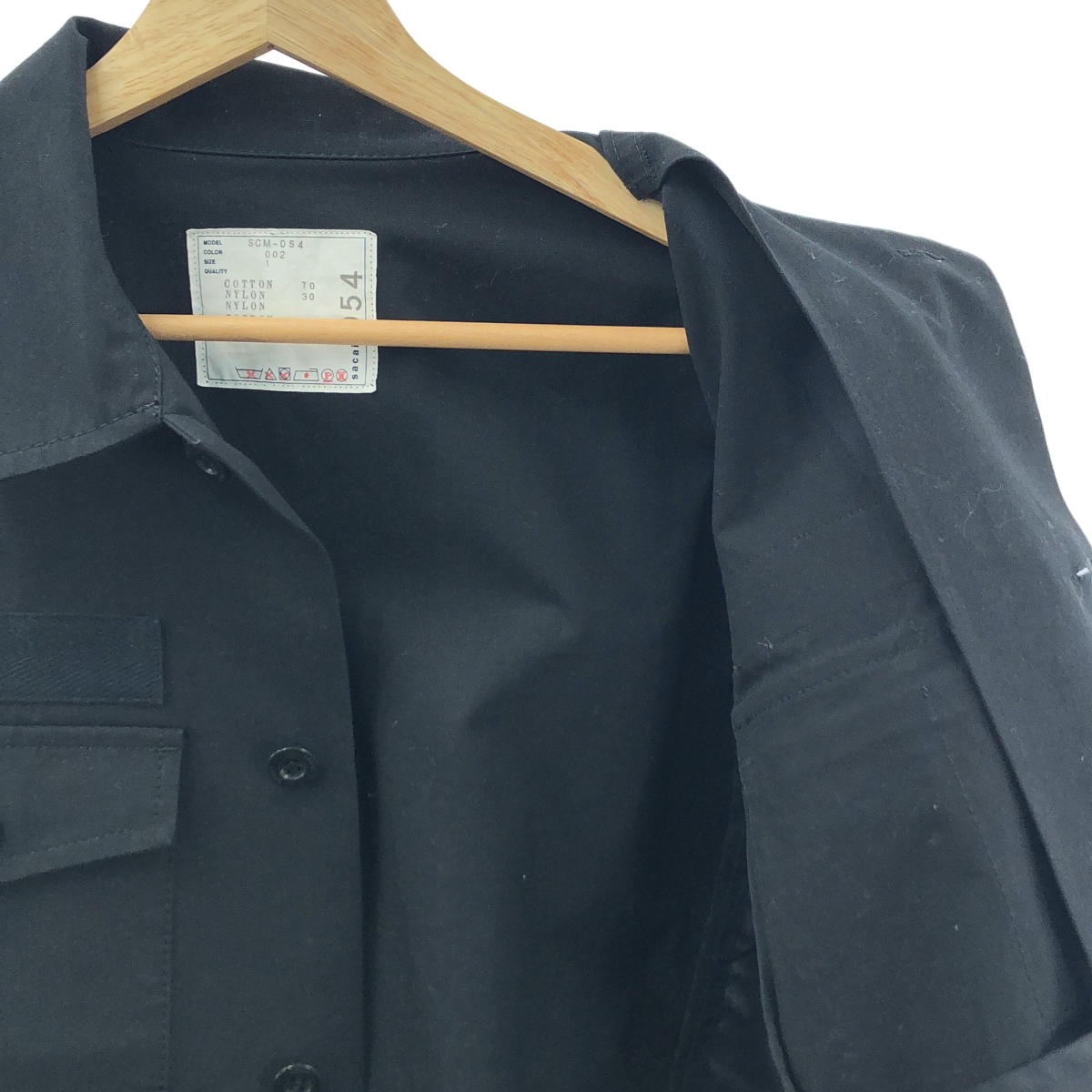 sacai / サカイ コットンオックスフォード×ナイロンツイル シャツブルゾン