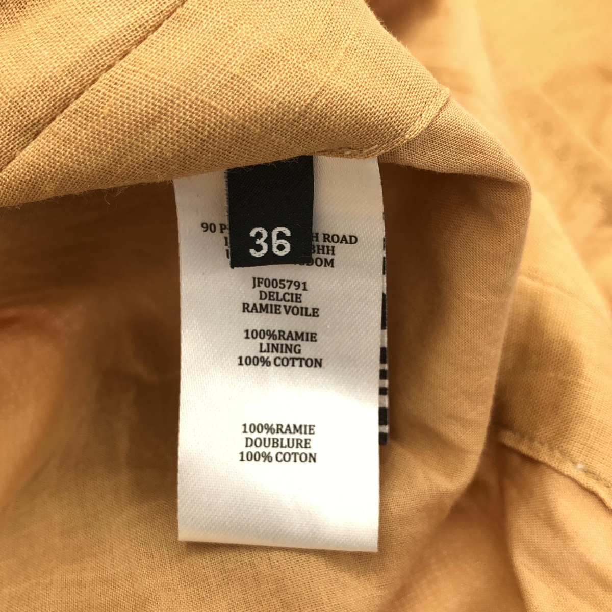 JOSEPH / ジョセフ ギャザー ボリューム ドレス ワンピース / 裏地付き